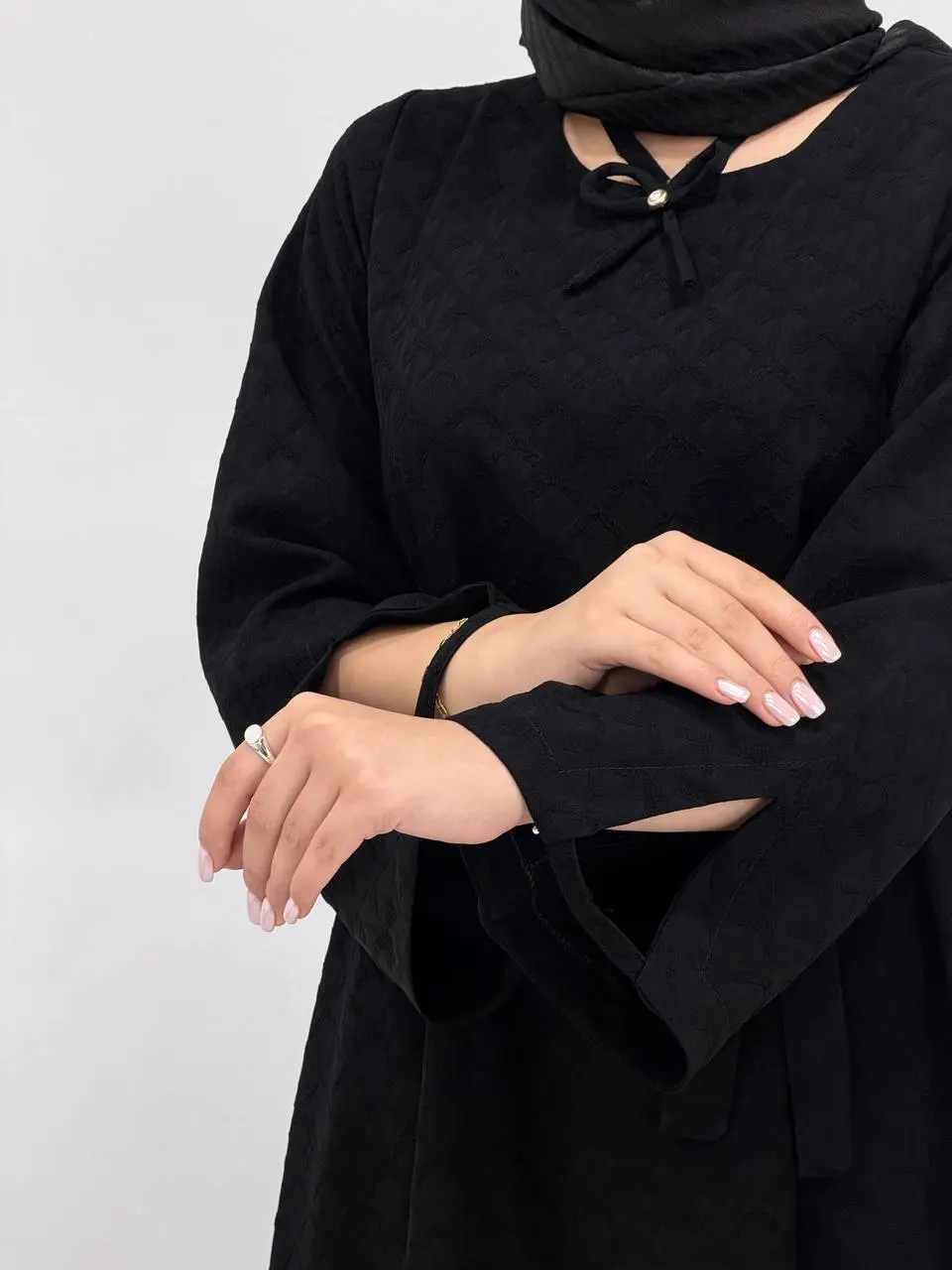 پیراهن مانتویی سوپر کلوش نرجس مشکی